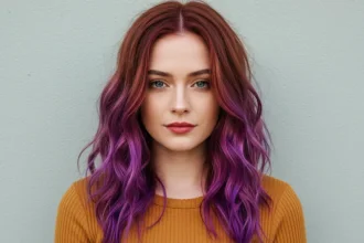 15 Trendy Hairstyles With Purple Highlights