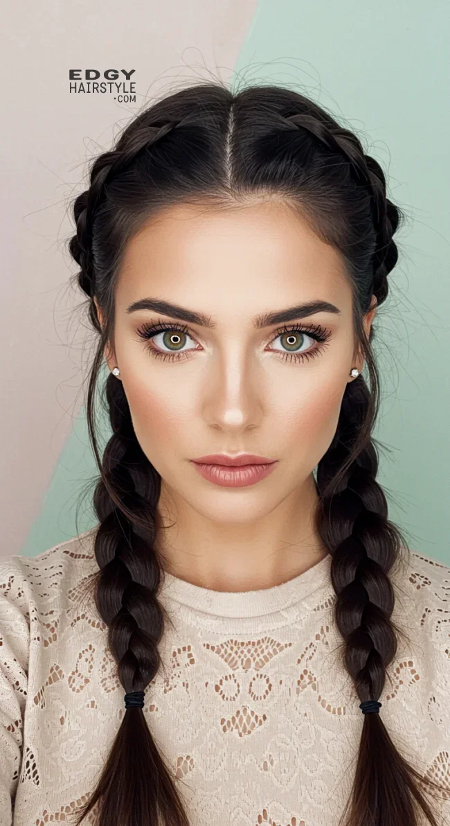 3. Braided Crown Updo | How To: Hairstyles For Wedding Guests: 15 Most Beautiful Variants With Step-By-Step Guide