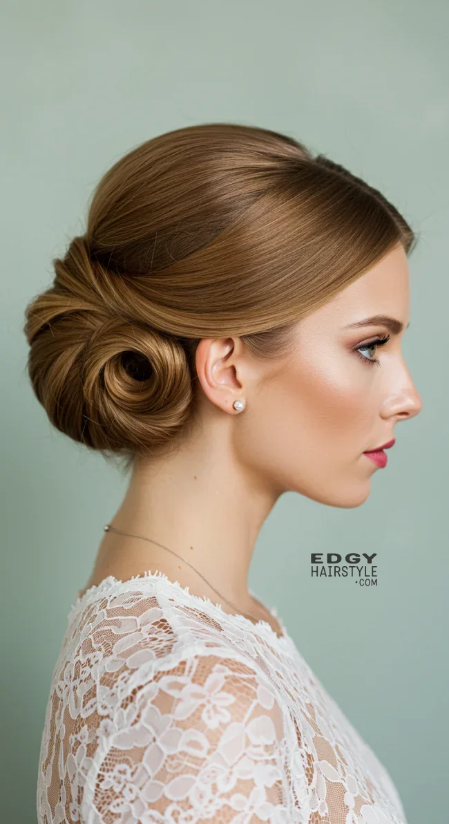 8. French Twist Updo | How To: Hairstyles For Wedding Guests: 15 Most Beautiful Variants With Step-By-Step Guide