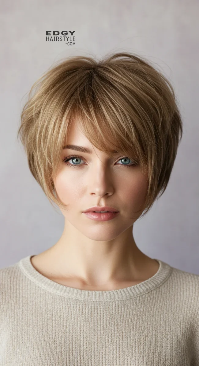 6. Layered Pixie with Wispy Bangs | 15 Trendy Low-Maintenance Pixie Haircuts For Fine, Medium Or Thick Hair