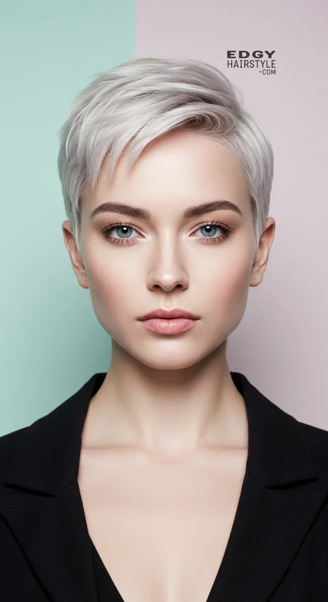 8. Sleek Tapered Pixie | 15 Trendy Low-Maintenance Pixie Haircuts For Fine, Medium Or Thick Hair