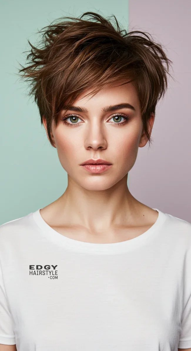 5. Messy Pixie Cut | 15 Trendy Low-Maintenance Pixie Haircuts For Fine, Medium Or Thick Hair