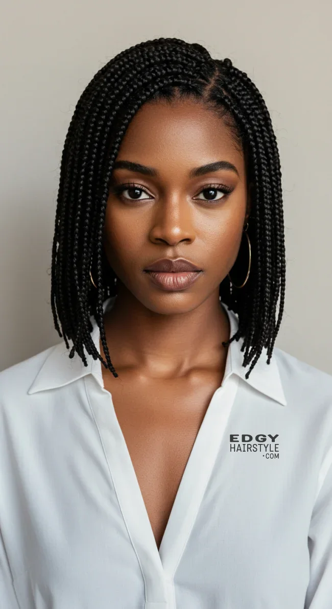 8. Short Braids | 10 Hottest Short Hairstyles For Black Women