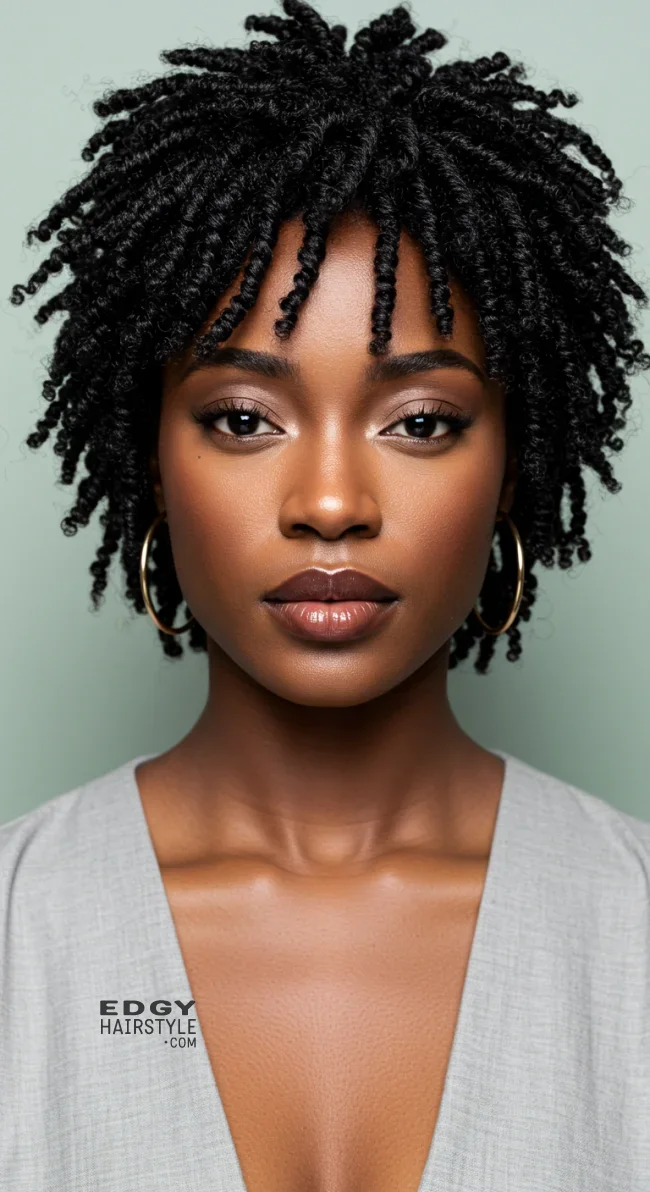 4. Twist Out | 10 Hottest Short Hairstyles For Black Women