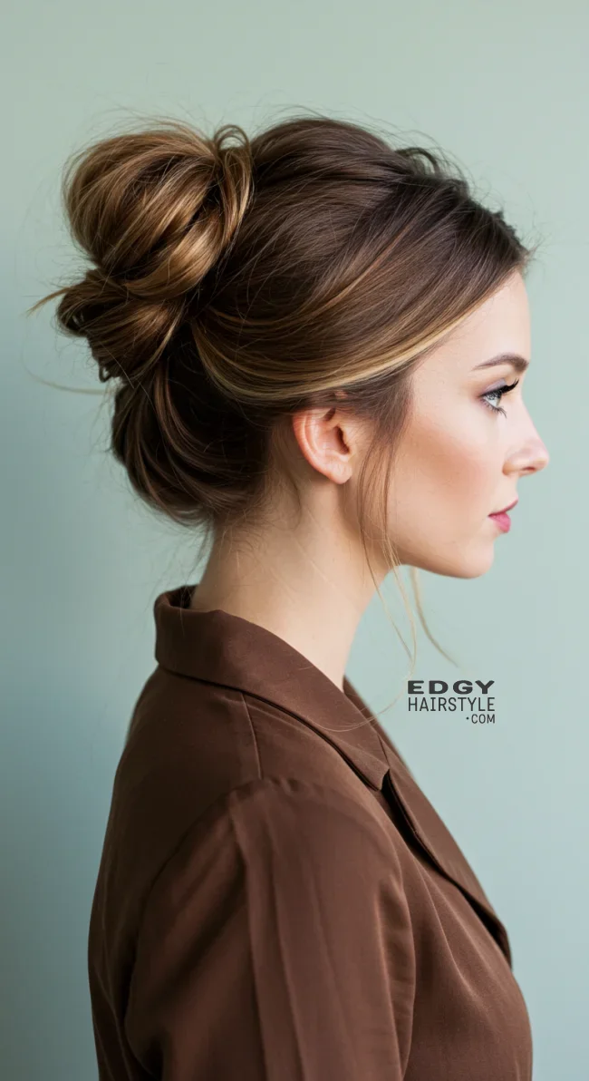 6. Twisted Messy Bun | Perfect Messy Bun Ideas In A Short Time - Hairstyle Trick