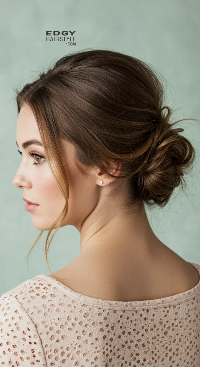 2. Low Loose Messy Bun | Perfect Messy Bun Ideas In A Short Time - Hairstyle Trick