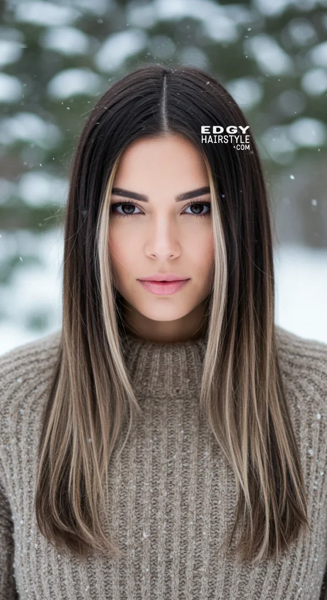 11. Smoky Beige Highlights | 15 Ways To Rock Winter Highlights For Brown Hair