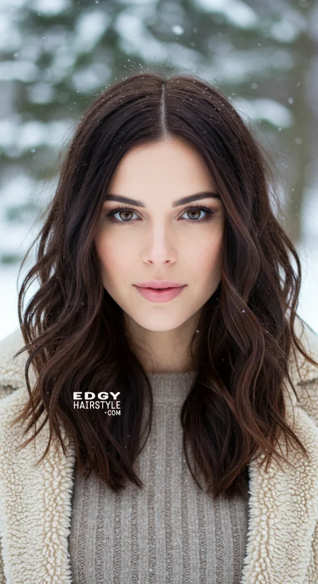 13. Subtle Auburn Undertones | 15 Ways To Rock Winter Highlights For Brown Hair