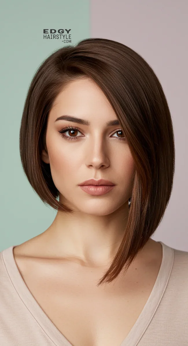 9. Asymmetrical Bob | 10 Inspiring Bob Haircuts For Women With Square Faces