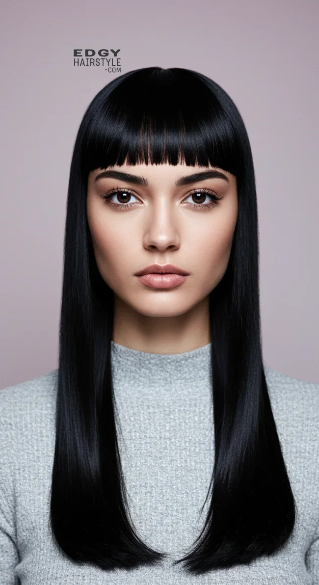 6. Micro Bangs for Bold, Straight Hair | How To Style Bangs For Different Hair Textures: 10 Stunning Looks