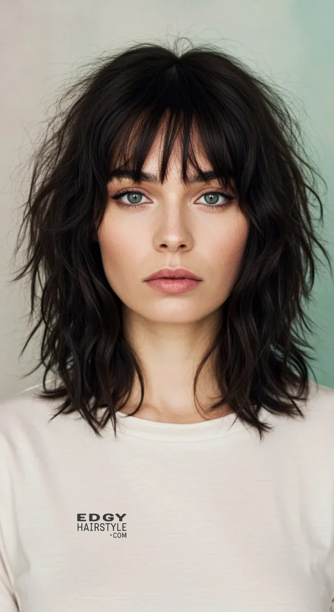 8. Choppy Bangs for Thick Hair | How To Style Bangs For Different Hair Textures: 10 Stunning Looks