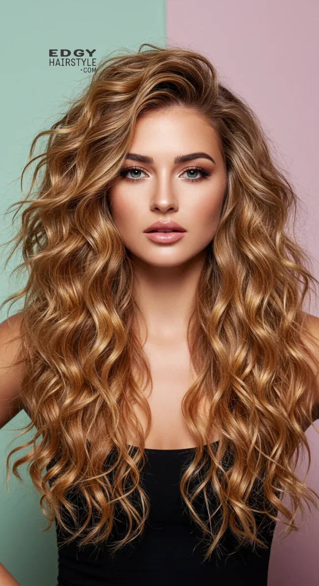 14. Voluminous Curls | 15 Long Hairstyles For Women Over 50