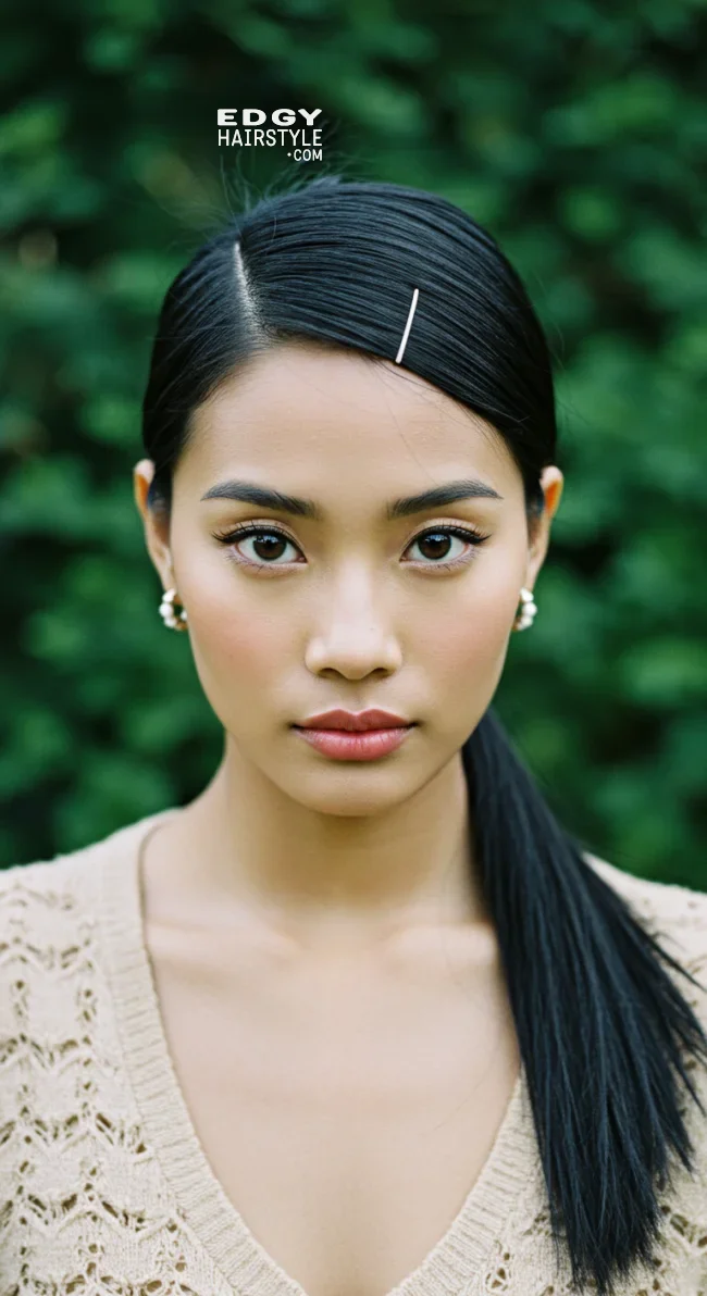 5. Low Ponytail | 10 Easy Hairstyles For School