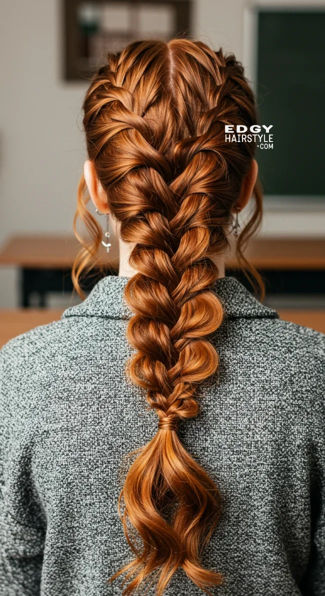 3. Fishtail Braid | 10 Easy Hairstyles For School