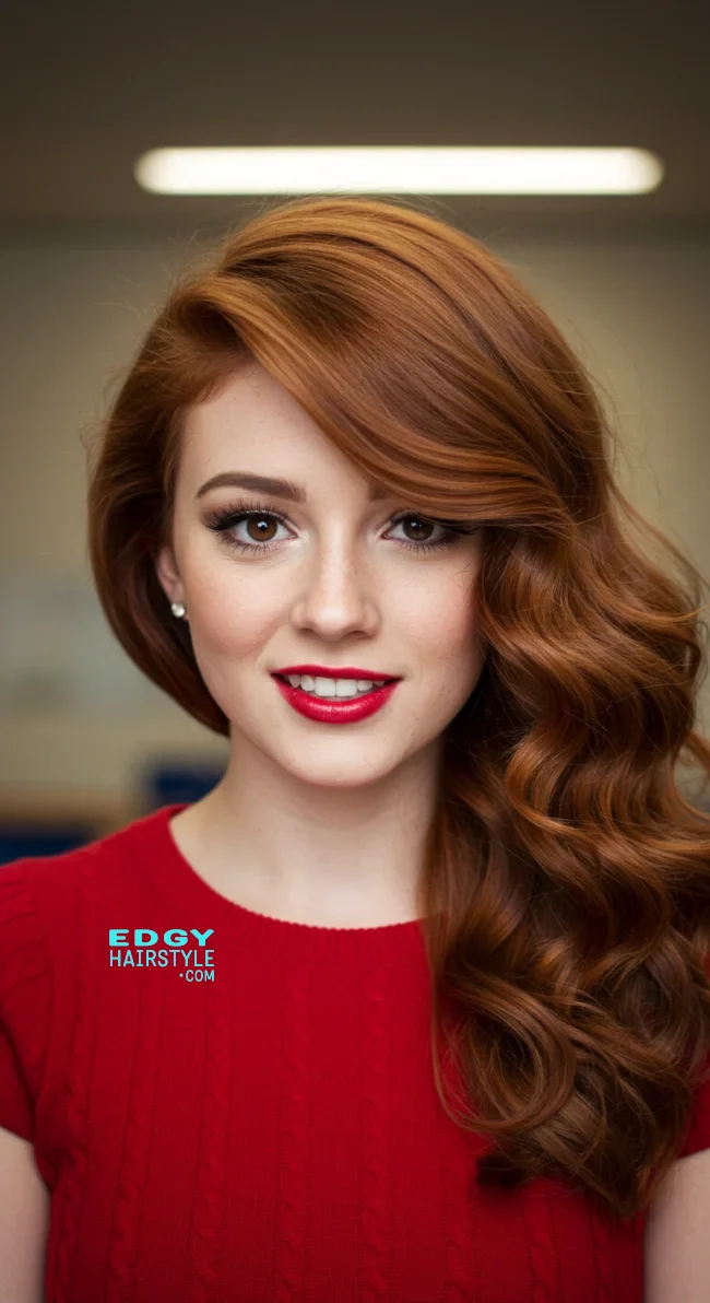 8. Side Swept Curls | 10 Easy Hairstyles For School