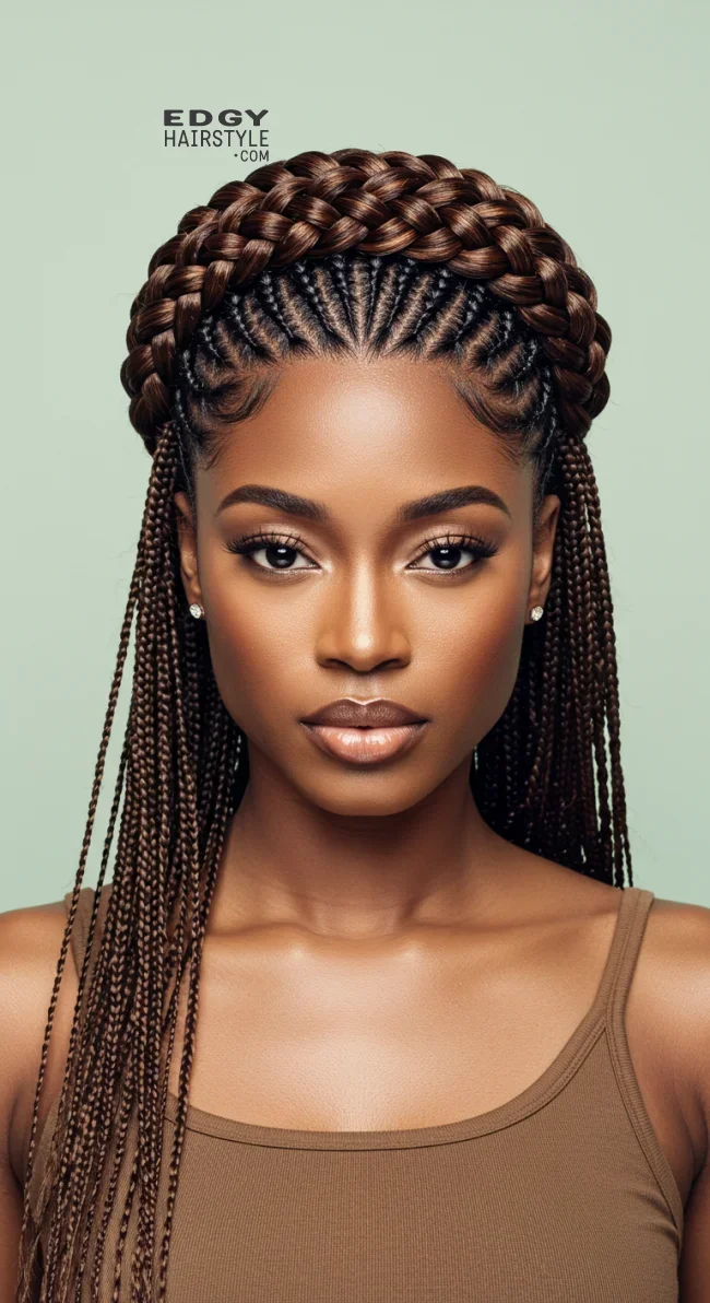 5. Halo Braid | 7 Easy Protective Hairstyles To Safeguard Your Natural Hair