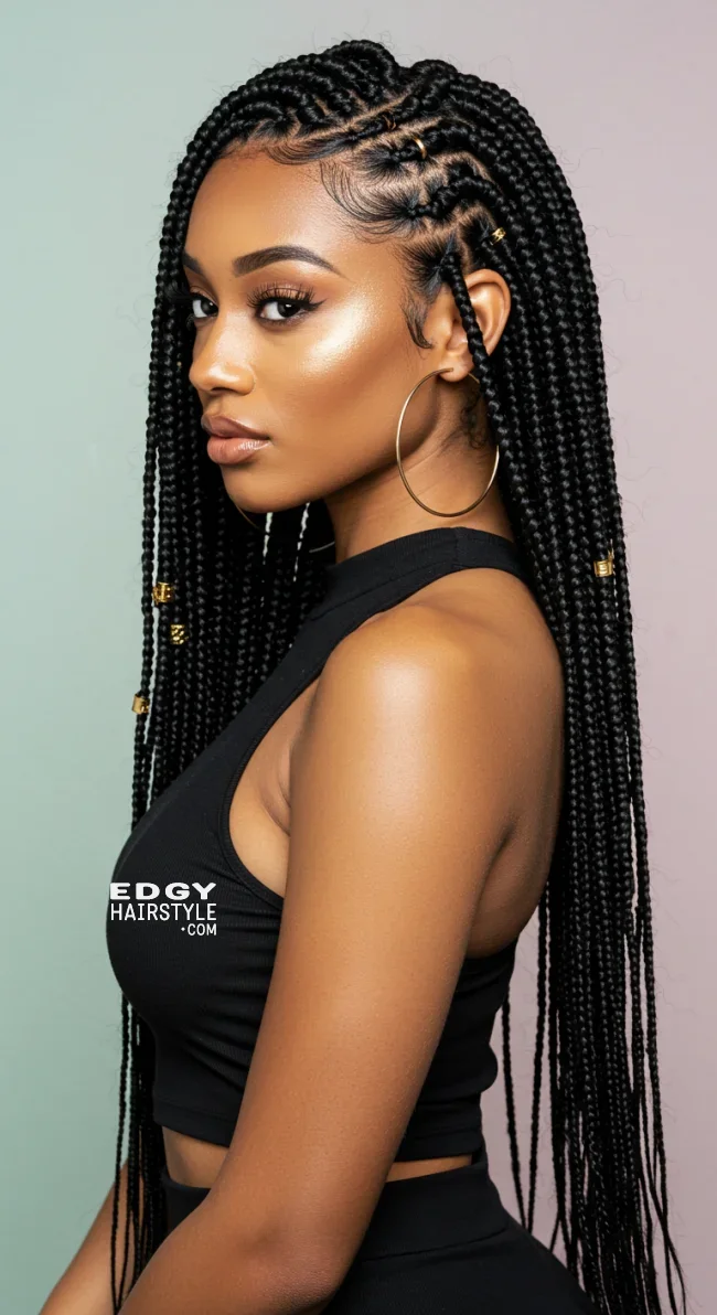 1. Box Braids | 7 Easy Protective Hairstyles To Safeguard Your Natural Hair