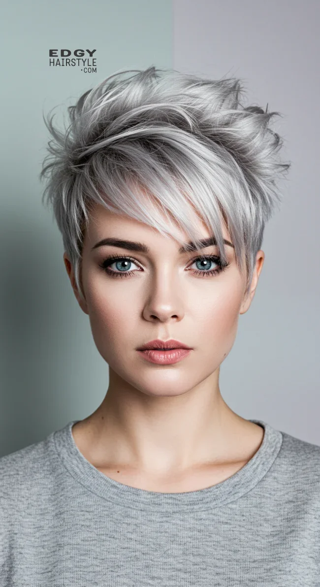 5. Textured Pixie With Micro Bangs | 7 Short Layered Haircuts With Bangs To Switch Up Your Look