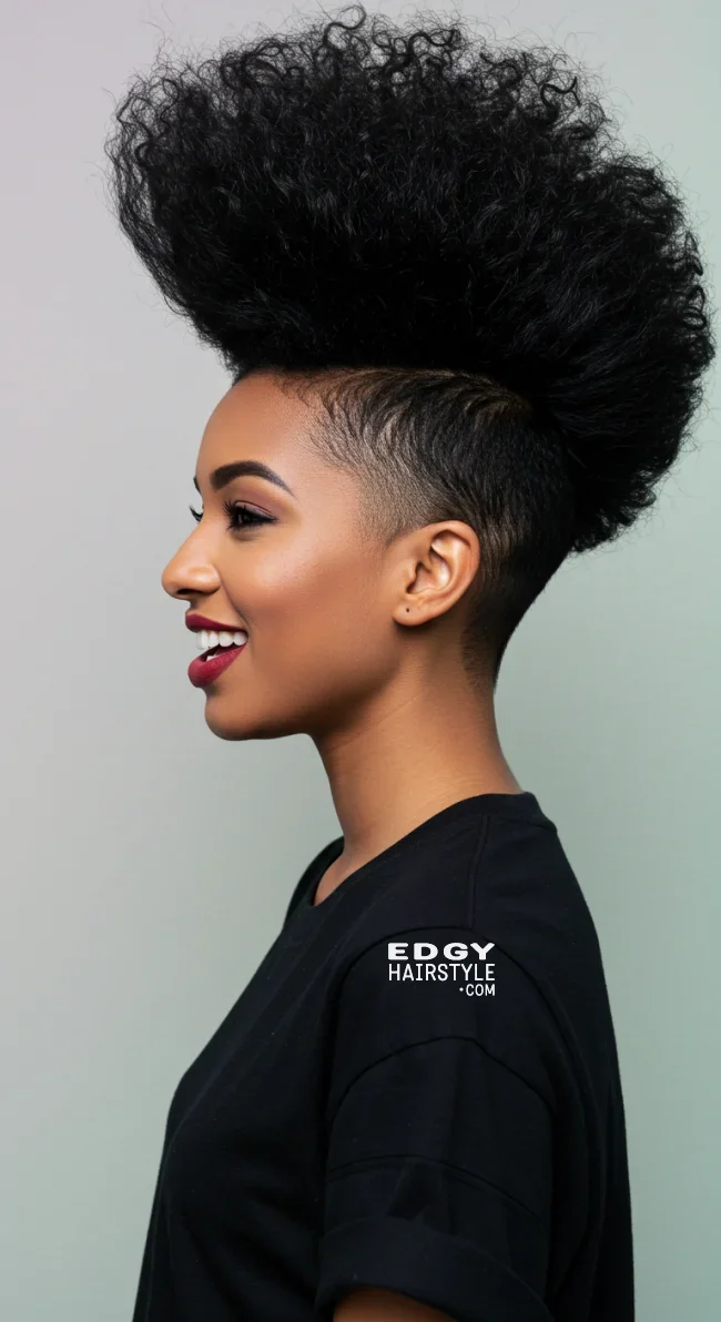 6. Feminine Mohawk Undercut | Trendsetting Undercut Hairstyles - Revamp Your Look