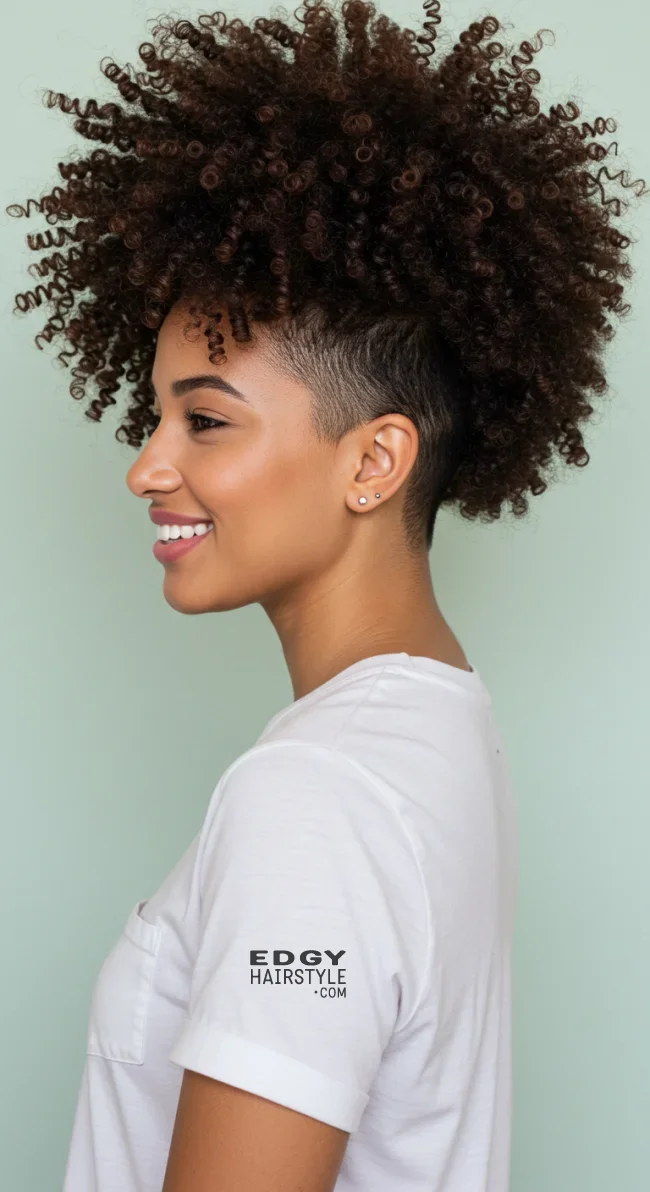 10. Curly Undercut | Trendsetting Undercut Hairstyles - Revamp Your Look