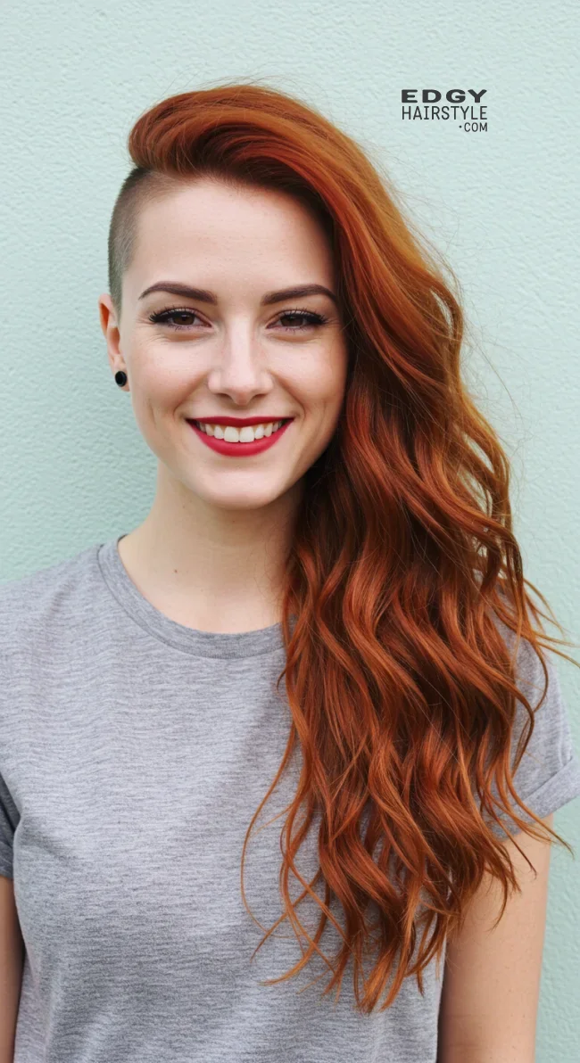 5. Undercut with Long Waves | Trendsetting Undercut Hairstyles - Revamp Your Look