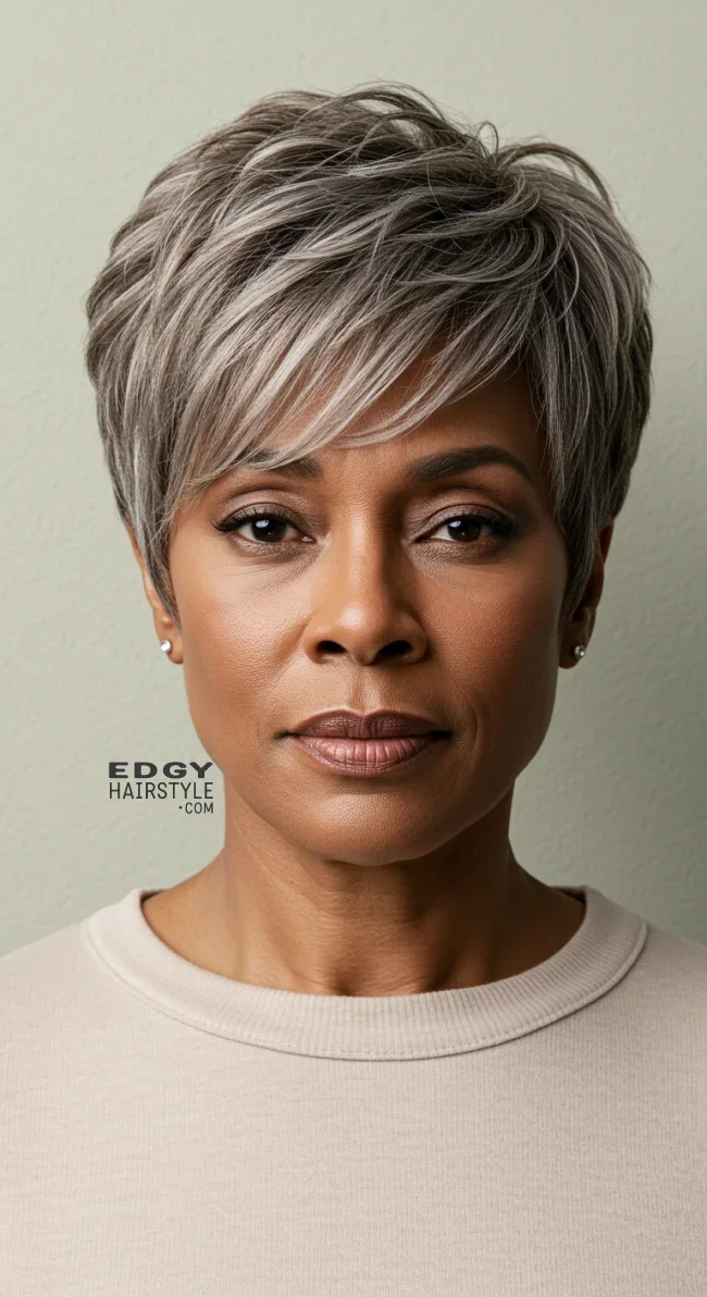 11. Feathered Short Cut | 15 Short Hairstyles To Feel Great In Your 40S