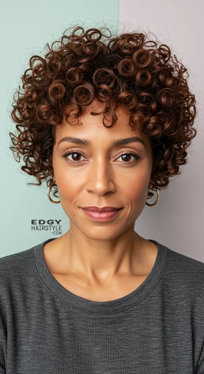 10. Curly Pixie Cut | 15 Short Hairstyles To Feel Great In Your 40S