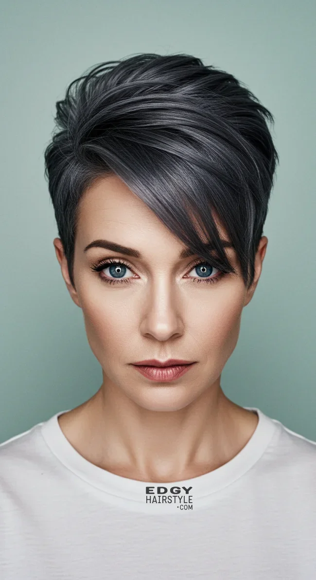 12. Undercut Pixie | 15 Short Hairstyles To Feel Great In Your 40S
