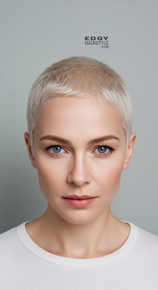 9. Buzz Cut | 15 Short Hairstyles To Feel Great In Your 40S