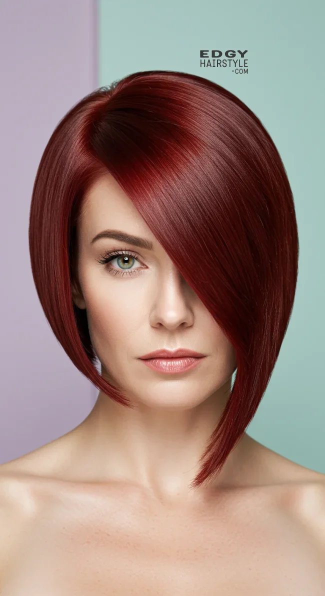 5. Asymmetrical Bob | 15 Short Hairstyles To Feel Great In Your 40S