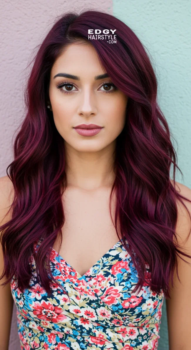 5. Lush Burgundy | 2025 Vogue Hair Color Trends: Embrace The Hues