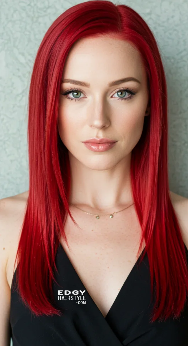 14. Vibrant Red | 2025 Vogue Hair Color Trends: Embrace The Hues