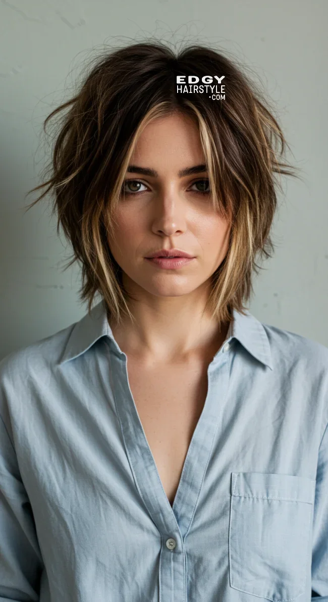 3. Shaggy Balayage | Short Hair Balayage: Essential Tips For Stunning Looks