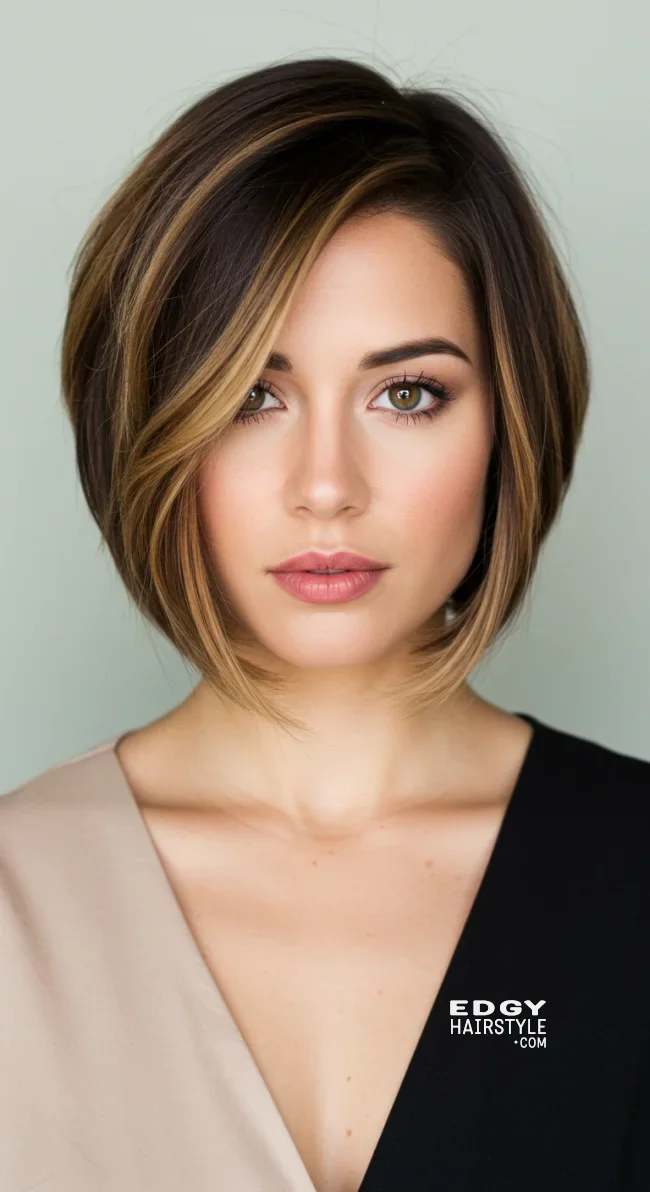 7. Side-Swept Balayage | Short Hair Balayage: Essential Tips For Stunning Looks