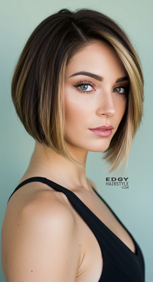 15. Angled Bob Balayage | Short Hair Balayage: Essential Tips For Stunning Looks