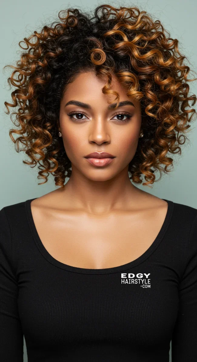 5. Curly Balayage | Short Hair Balayage: Essential Tips For Stunning Looks