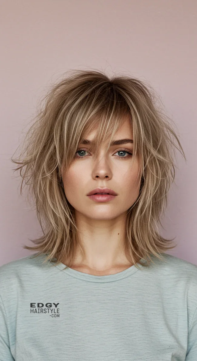 6. Wispy Bangs with a Textured Cut | Trendy Hairstyles For Thin Hair That Transform Your Look