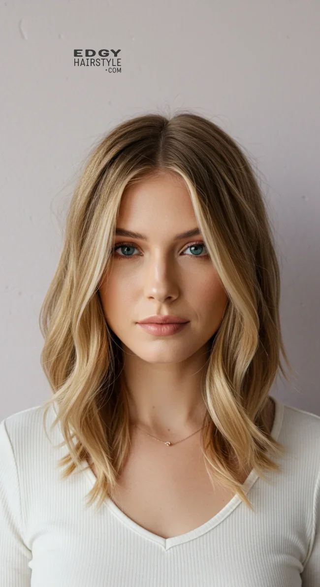 14. Layered Collarbone Cut with Subtle Highlights | Trendy Hairstyles For Thin Hair That Transform Your Look