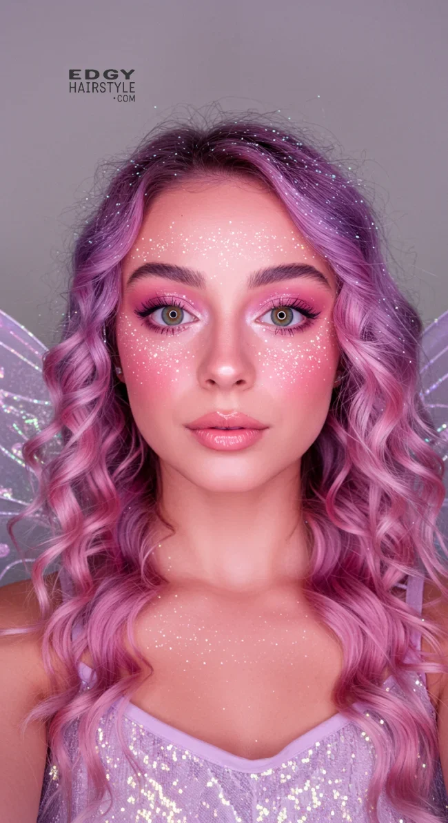 8. Fairy Glitter Hair | Cool And Cute Halloween Hairstyles For Girls