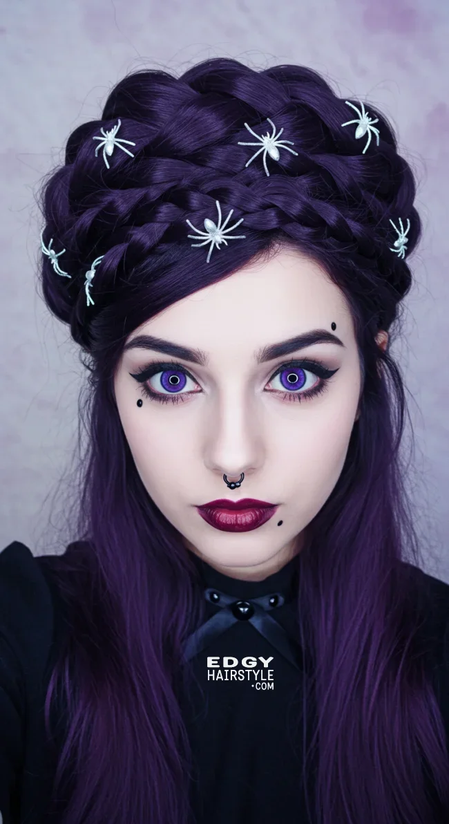 3. Witchy Braided Crown | Cool And Cute Halloween Hairstyles For Girls