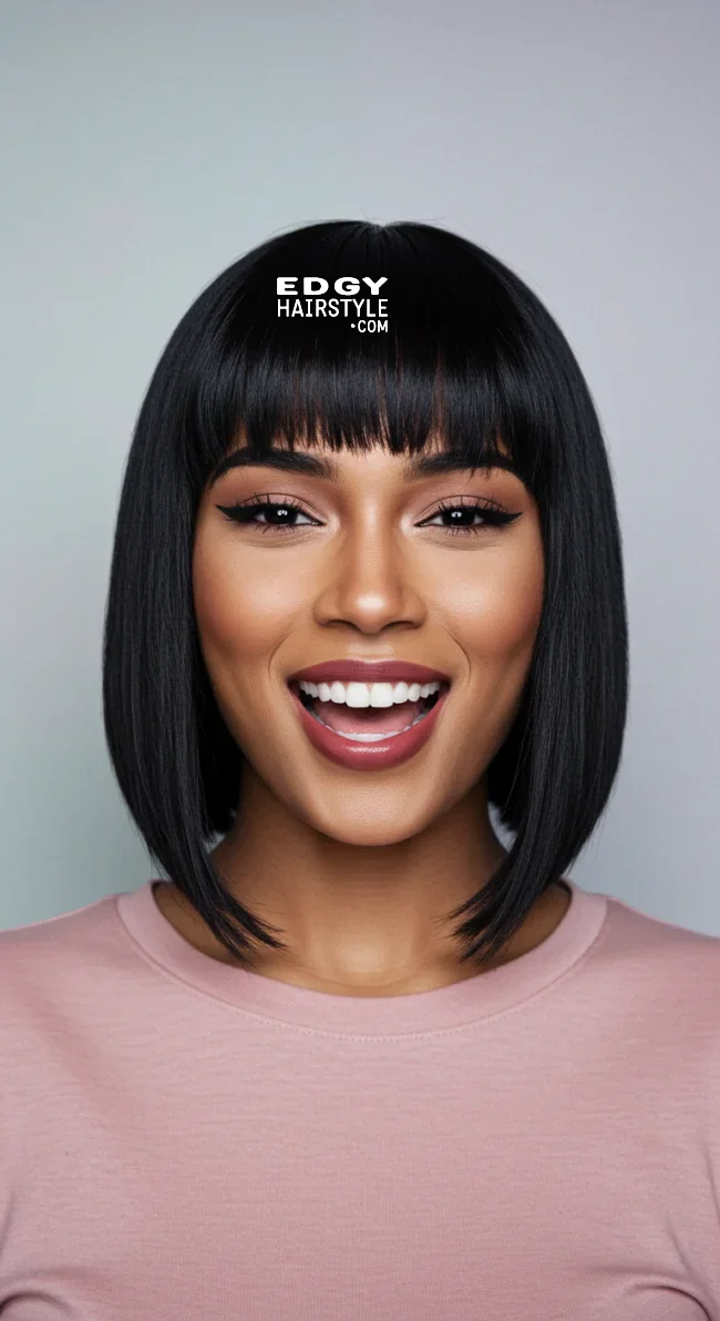 12. Blunt Cut with Hidden Layers | Trendy Layered Hairstyles: Unlocking Timeless Elegance