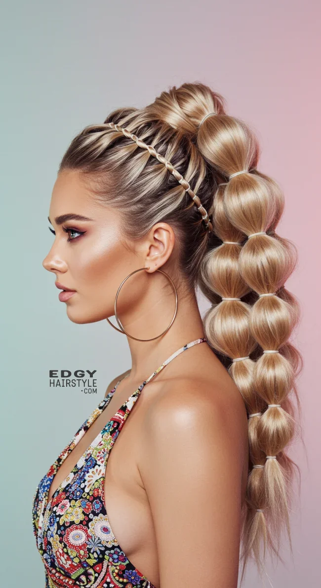 7. Bubble Ponytail | 10 Best Concert Hairstyles: Easy &Amp; Stylish Looks For Every Show