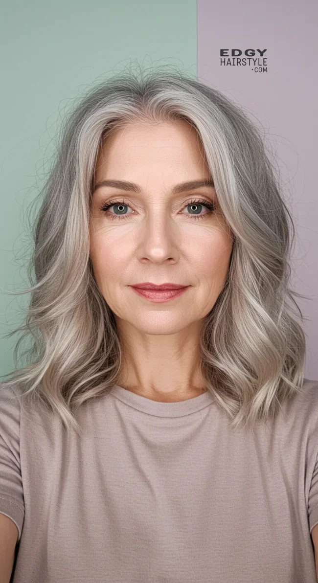 3. Soft Shoulder-Length Waves | Modern Hairstyles For Older Women