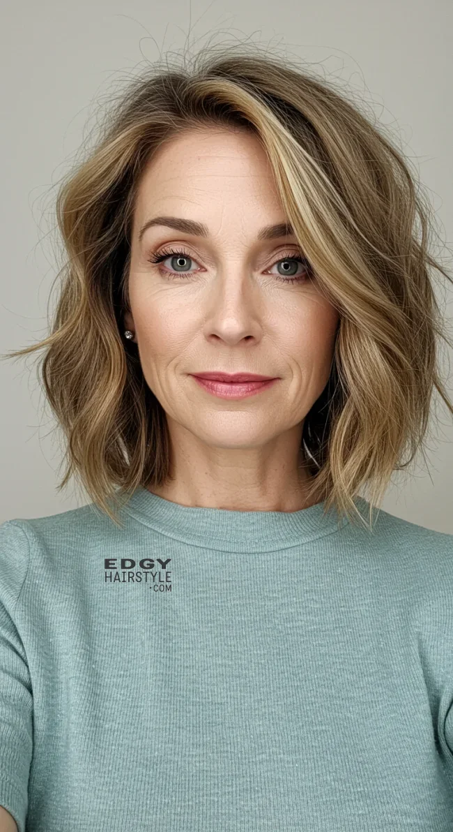 14. Textured Lob (Long Bob) | Modern Hairstyles For Older Women