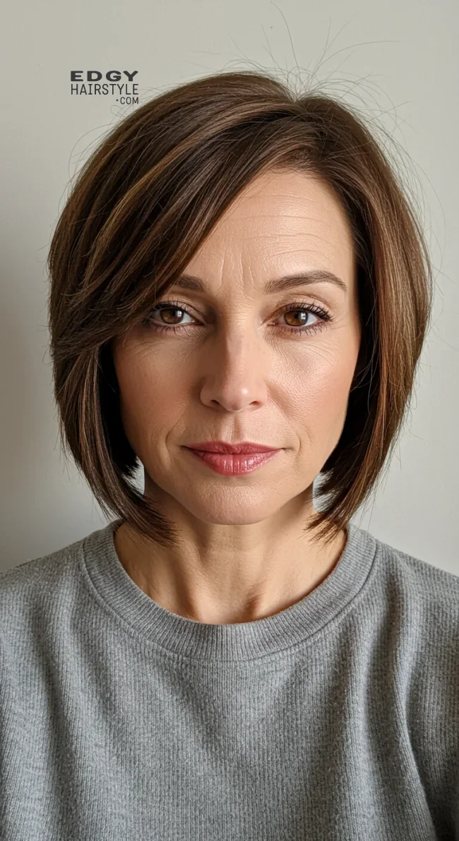 4. Angled Bob | Modern Hairstyles For Older Women