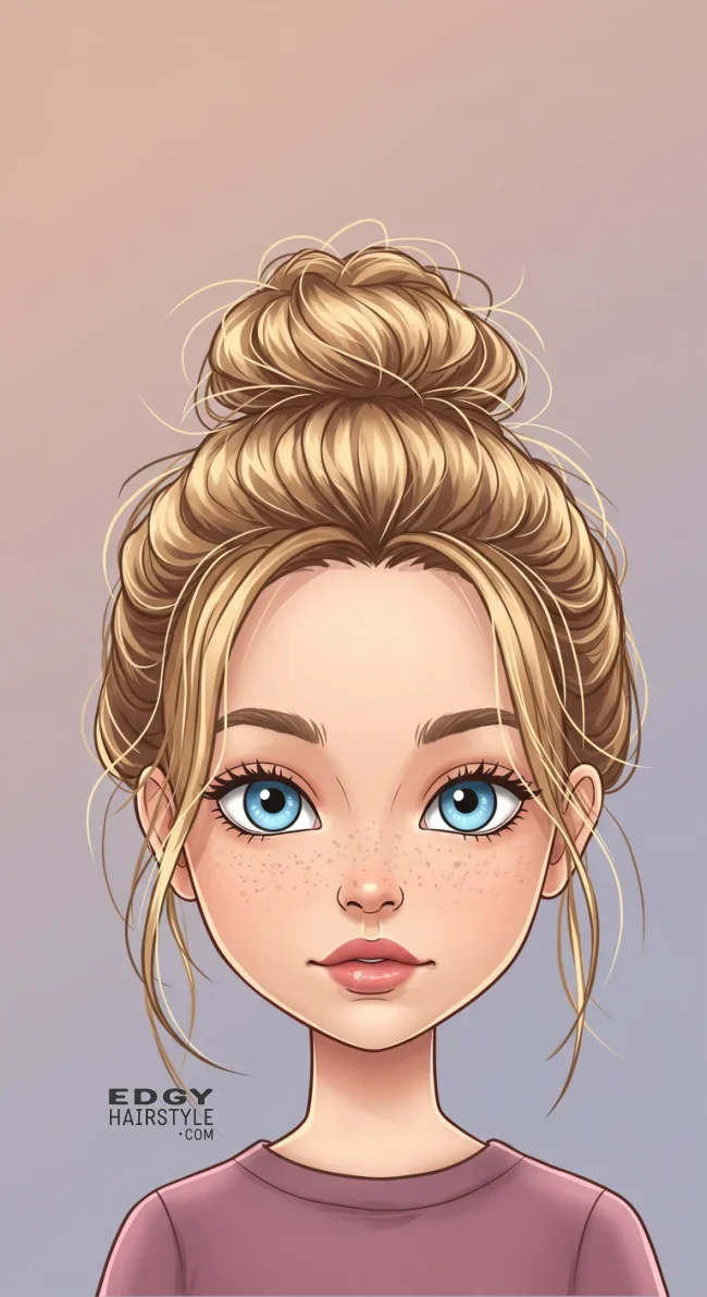 12. Messy Top Knot | Stylish Hairstyles For Children - Adorable Trends
