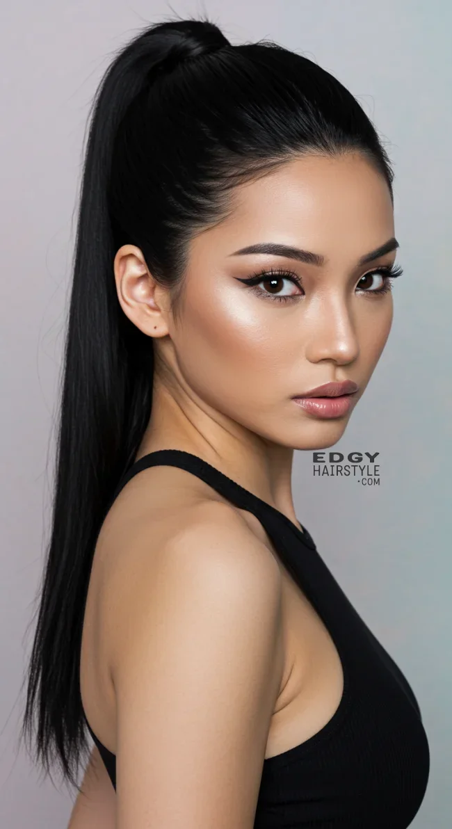 1. Sleek High Ponytail | 8 Baddie Hairstyles To Elevate Your Style Game