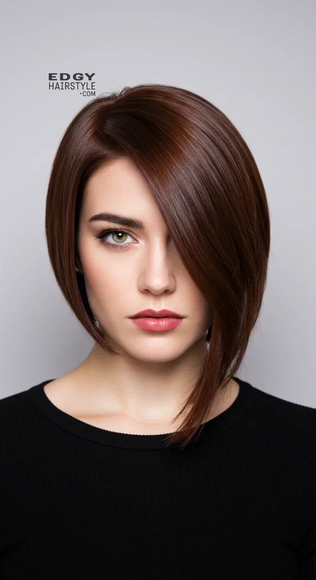 3. Asymmetrical Bob | 15 Flattering Short Haircuts For Square Faces