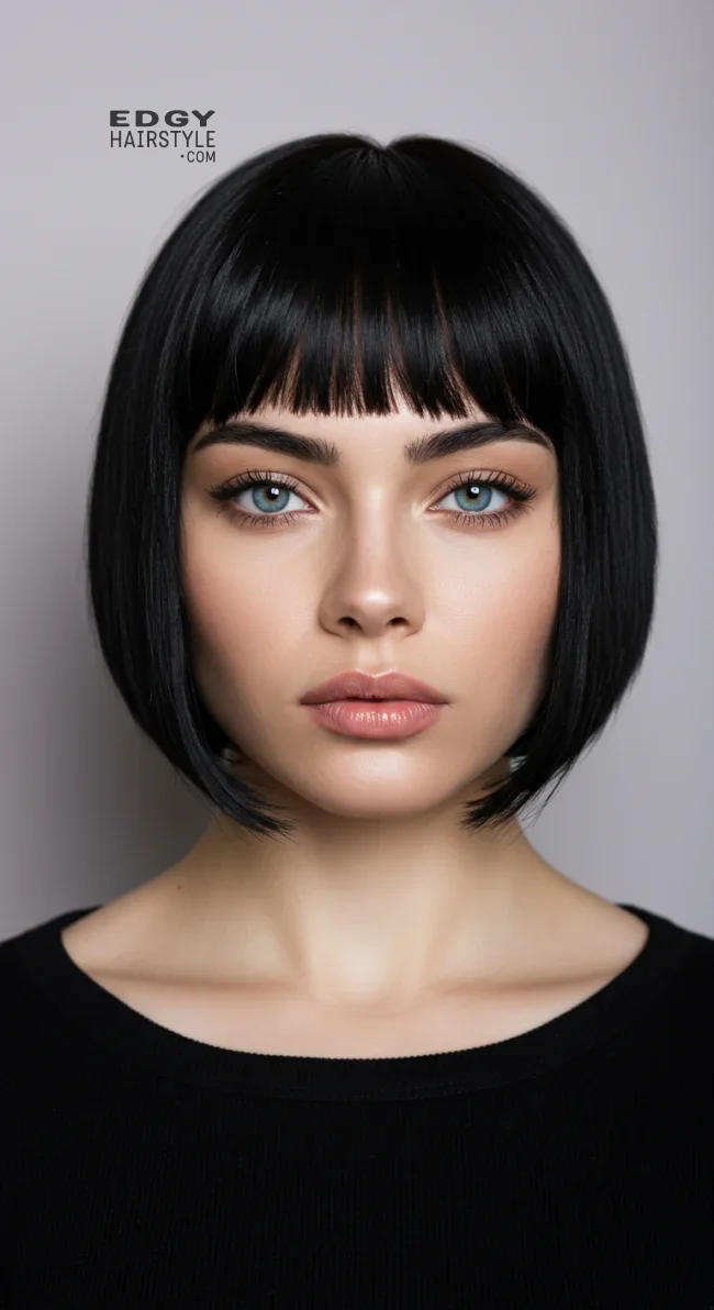 14. Blunt Short Cut | 15 Flattering Short Haircuts For Square Faces