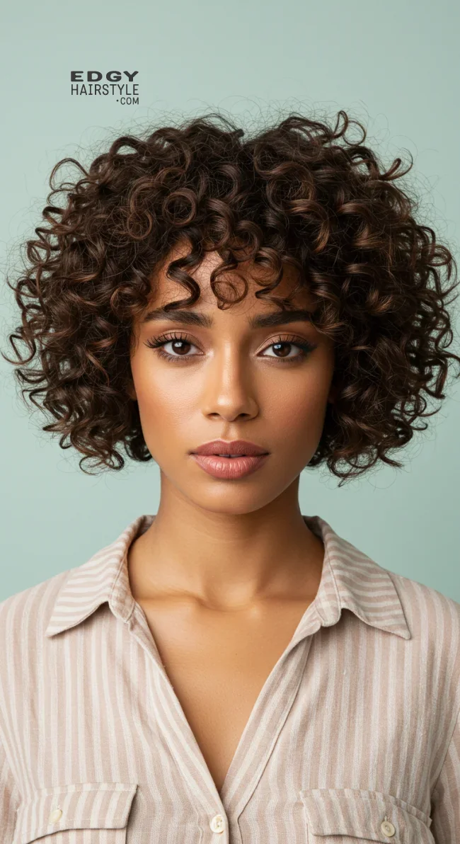 7. Curly Boy Bob | Boy Bob: The Coolest Resurgence In Hairstyle Trends